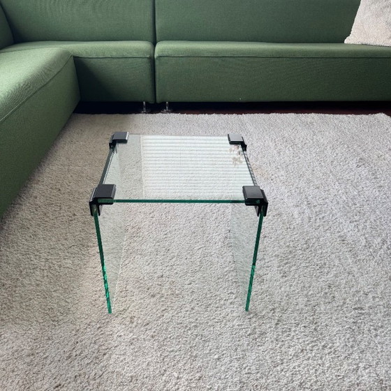 Image 1 of Vintage glazen side table