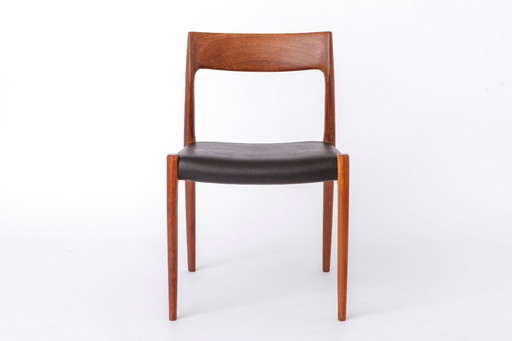 Niels Otto Møller Model 77 Chair, Danish Mid Century Teak Dining Chair 1956 Design, Vintage Moller Chair