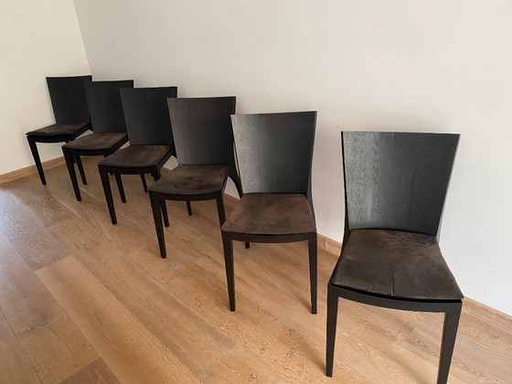 Image 1 of Set aus 6 Milano Esszimmerstühlen von Danilo Silverstrin für Gunther Lambert (1980)