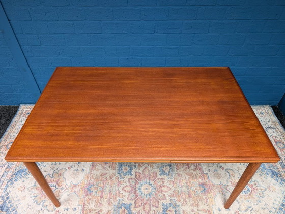 Image 1 of Vintage Verlengbare Eettafel, Deens Design, Jaren 60
