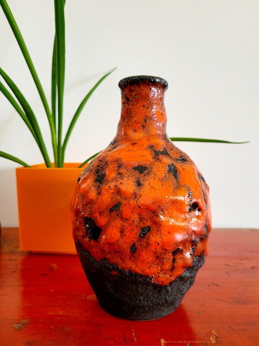 Rare Vintage Marei 4100 Vase – Fat Lava – 1970s – Brutalist