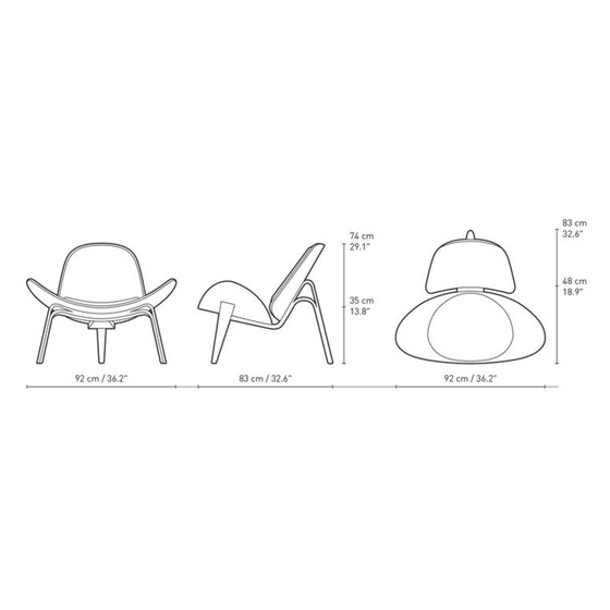 Image 1 of Silla Carl Hansen & Son CH07 Shell