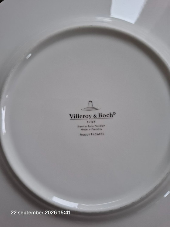 6 assiettes à déjeuner Villeroy & Boch Anmut Flowers, Vaisselle, Porcelaine, Multicolore (photo 4 sur 6)