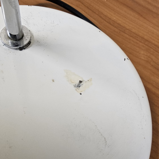 Image 1 of Lampada da tavolo industriale vintage cromata / lampada ad arco Anvia (anni '70) design olandese metà secolo lampada da tavolo