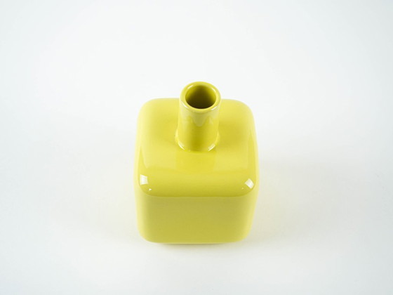 Image 1 of Yellow ceramic vase, German design, 1990s, manufactured by ASA Selection