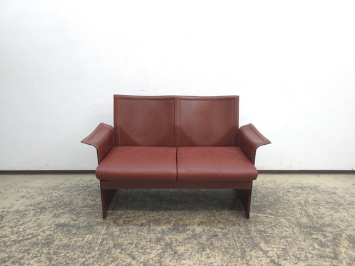 Matteo Grassi Korium Zweisitzer Designersofa Ledersofa Couch – 2 zitsbanken, Leather