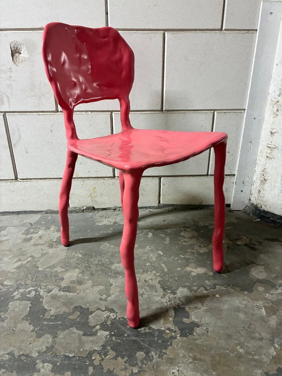 Maarten Baas, Clay Dining Chair Pink, Signed 2021 – Eetkamerstoelen, Metal (photo 5 of 7)