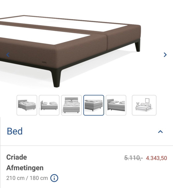 Auping Criade Boxspring 180 X 210 Cm – Tweepersoonsbedden, Metal (photo 3 of 5)