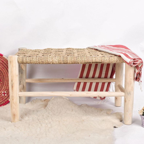 Handgemaakte bank – Bankjes, Rattan, Wood (photo 8 of 8)