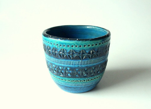 Vaso da fiori in ceramica Bitossi - disegnato da Aldo Londi