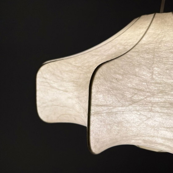 Image 1 of Mid-century Cocoon pendant lamp by Friedel Wauer for Goldkant Leuchten, Germany, 1970s.