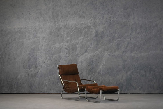 Image 1 of Fauteuil en sofa set uit het midden van de 20e eeuw, ontworpen door Gillis Lundgren, Ikea Zweden, jaren 70.