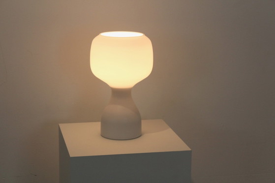Philips Lampe de table en verre opalin blanc, Dutch Design Style (photo 2 sur 8)