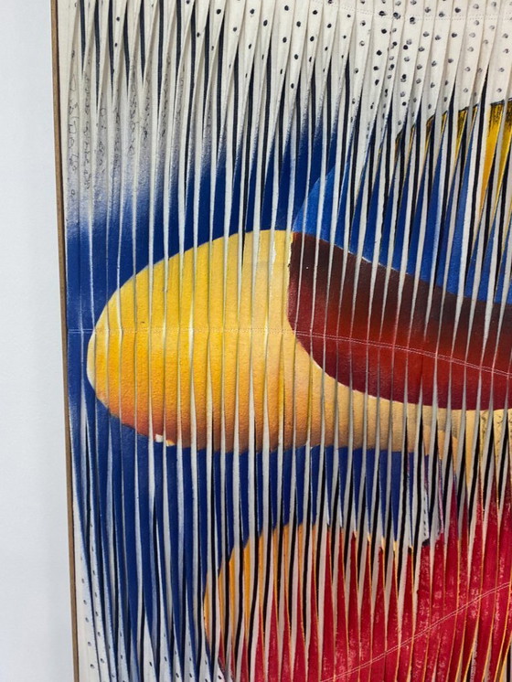 Image 1 of Textile sculpture-painting: The Dance of Colors