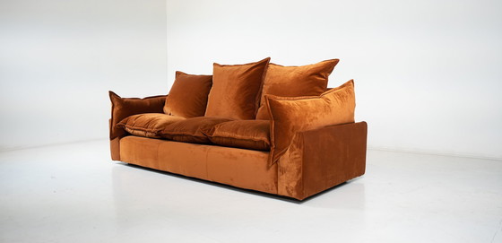 Image 1 of Mid-Century Modernes Sofa "Cado" von Gunnar Gravesen und David Lewis Divano für Icf, Italien, 1970er Jahre - Neue Polsterung