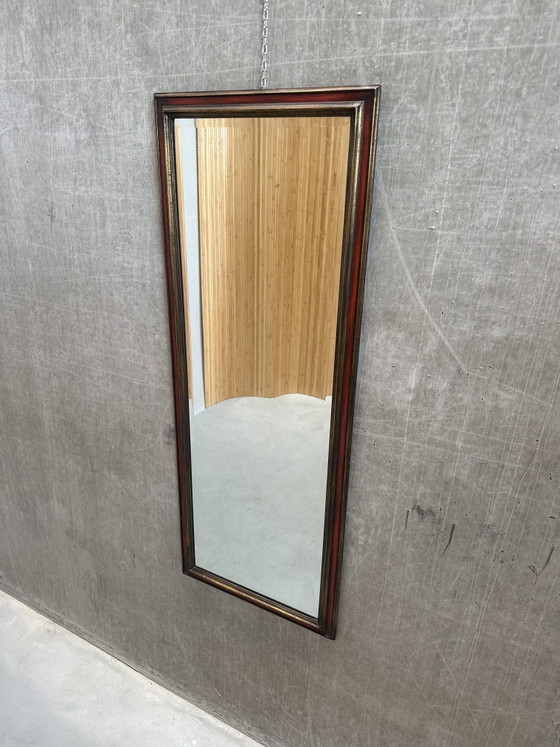 Image 1 of Miroir vintage Deknudt Belgique - 123 x 47 cm