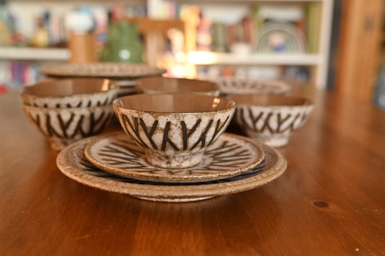 Image 1 of Hans Welling - Serie Aegina - Ceramica vintage della Germania Ovest Ceramano - Fatta a mano