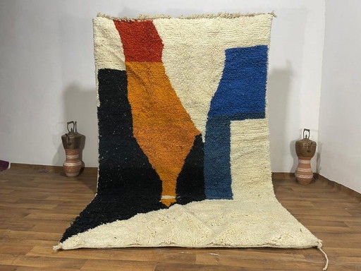 Traditioneel Berber gangtapijt met kleurrijke patronen, 140/260 cm