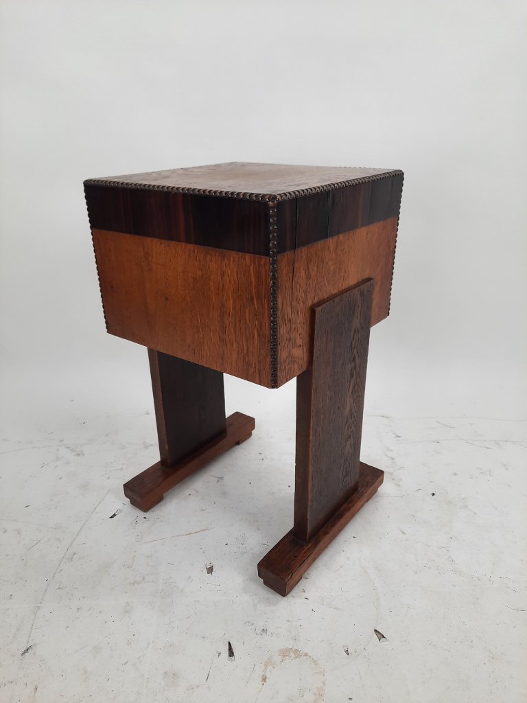 table d'appoint vintage Art Déco en bois