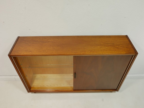 Image 1 of Vintage highboard / sideboard with large display cabinet from the 60s