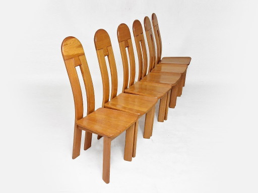 6x De Puydt Eetkamerstoelen – Wood