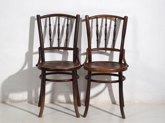 Sedie antiche stile caffè parigino (c.1920). Set di 6 pezzi #3 – Sedie da pranzo, Wood (photo 24 of 40)