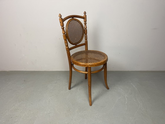 Set van zes authentieke eetkamerstoelen, vervaardigd door Josef Hofmann - Wenen/Bielitz, Oostenrijk, jaren (photo 8 of 15)
