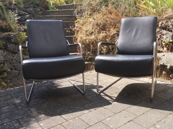 Fauteuils en cuir KOINOR, lot de 2 | Design Bauhaus | Excellent état – Leather, Chrome (photo 7 of 13)