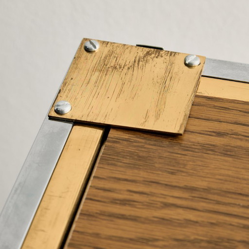 MK11672 Spiegel met messing en chromen frame