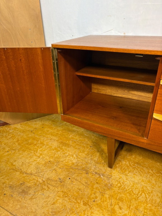 Image 1 of Mid-Century Retro Vintage Teak Sideboard by Stonehill (1960–1970)  A striking and highly functional mid-century teak sideboard b