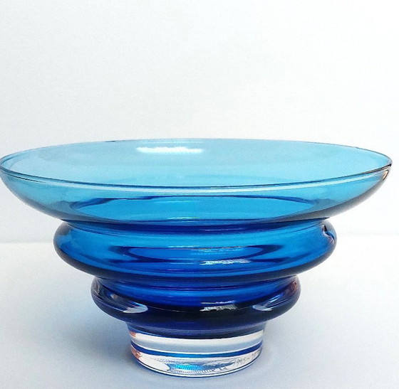 Image 1 of Blaue Glasvase „Freiheit“