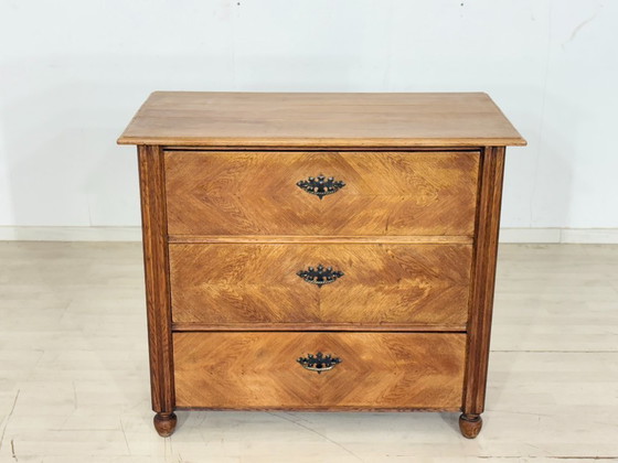 Image 1 of Preciosa cómoda Biedermeier, armario, mueble de salón, lavabo, circa 1900