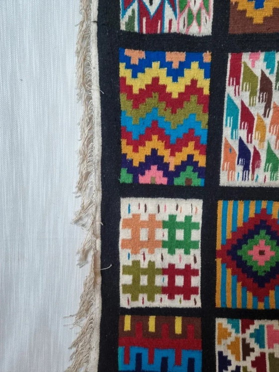 Large Vintage Wall Rug. – Wall decoration, Wool (photo 4 of 6)