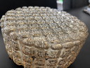 Vintage Glass Ceiling Lamp Amber/Plaffoniere Glass