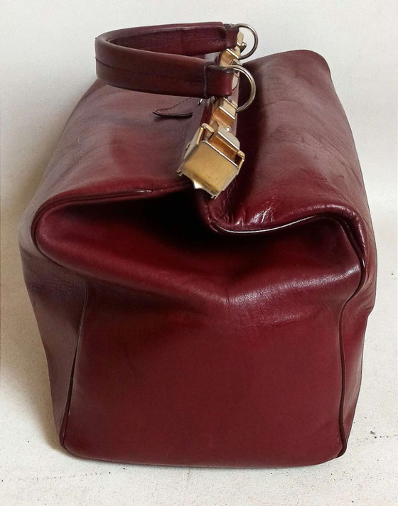 Borsa da viaggio Jacques Esterel Anni '70, Borse da viaggio, Pelle, Metallo, Rosso (foto 6 di 10)