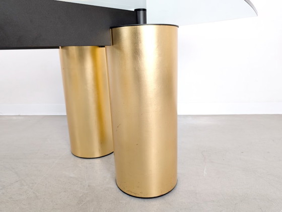 Image 1 of Dining table Tavolo Serenissimo Acerbis Vignelli Associates glass 3m