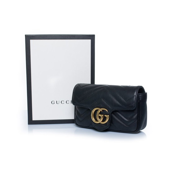 Gucci, Mini Marmont Bag in Black Leather – Crossbody bags, Calfskin (photo 5 of 18)