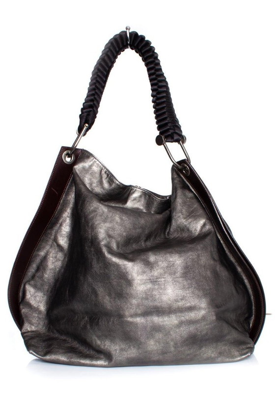 Image 1 of Marni, Schultertasche aus Metallic-Leder