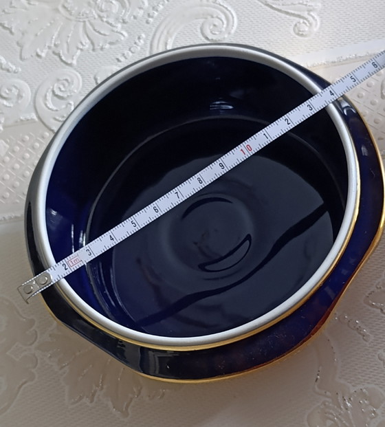 Portagioie in porcellana di Limoges, blu cobalto. – Oggetti decorativi, Porcelain (photo 10 of 11)