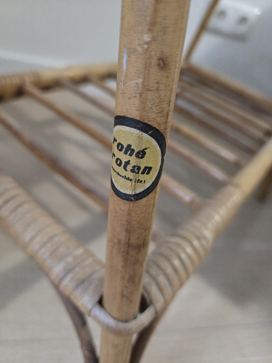 Image 1 of Vintage rattan table