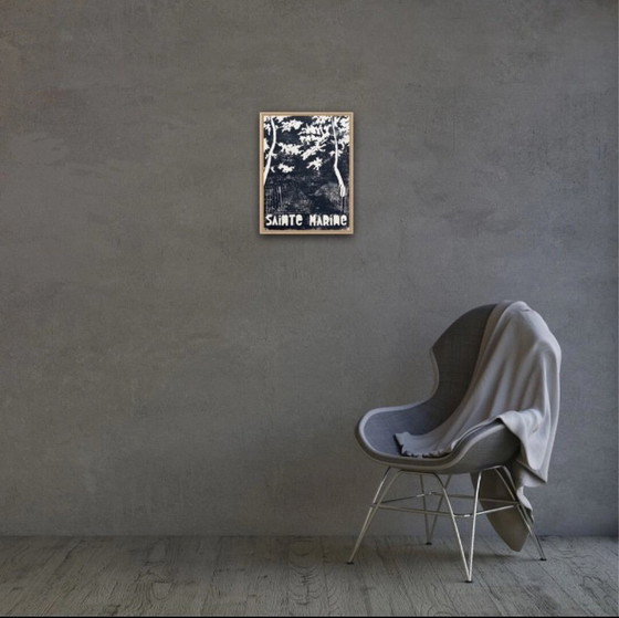 Image 1 of Linograbado sobre papel natural 40x30cm