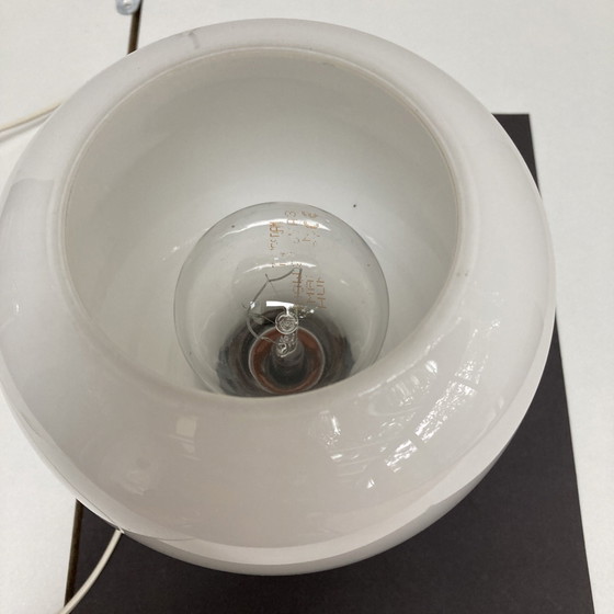 Image 1 of Table lamp white opaline glass vintage 70'S italian work