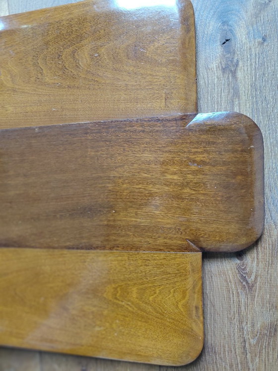 Image 1 of Kaminschutzgitter aus Holz im Art-Deco-Stil