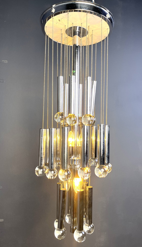 Image 1 of Vintage chandelier by Gaetano Sciolari, 1970s