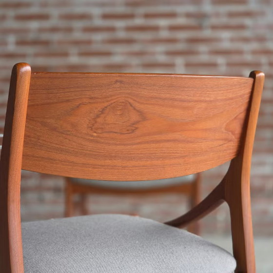 4 Vestervig Eriksen, vintage 1960s Danish dining chairs, Eriksen (Vestervig), Chairs and lounge chairs, Wool (photo 11 of 15)