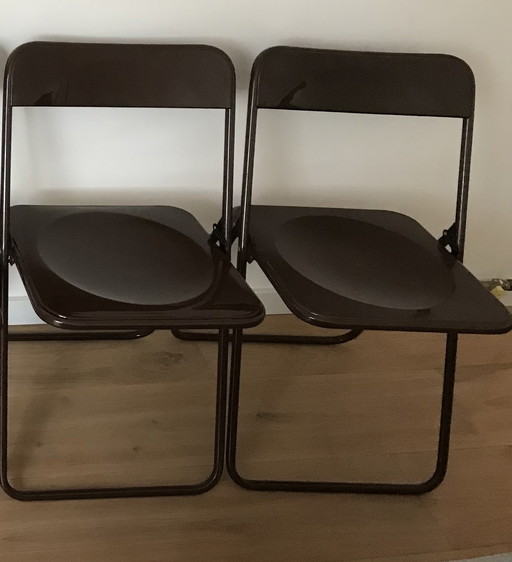 2 x Vintage - Chaises pliantes rétro