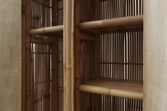 Image 1 of Armadio in bambù e rattan della metà del secolo scorso, Italia 1960 ca.