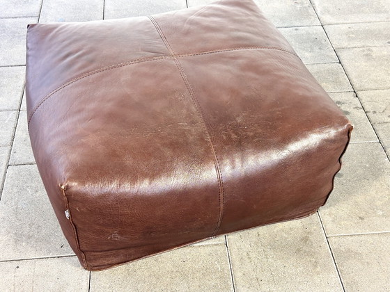 Pouf in pelle Le Bambole degli anni '80, disegnato da Mario Bellini per B&B Italia – Panche, Plastic, Leather (photo 3 of 8)