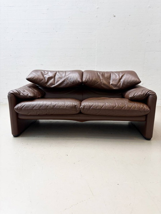 Canap&eacute; Maralunga de Vico Magistretti pour Cassina, ann&eacute;es 1970 – Canapés 2 places, Leather (photo 16 of 19)