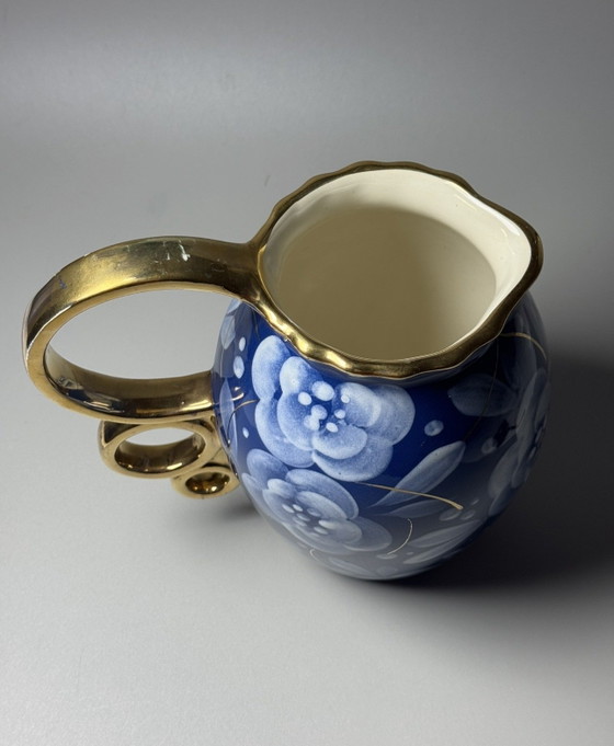 Image 1 of Brocca Art Déco Boch Frères La Louvière di Raymond Chevalier, Belgio, anni '30
